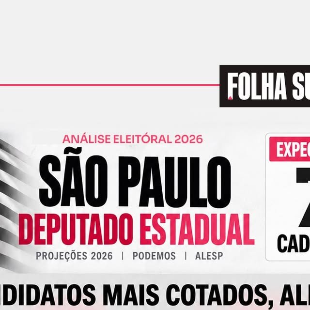 Arte da Folha Sudeste sobre projeção eleitoral do Podemos para a Alesp